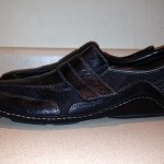 COLE HAAN NIKE AIR BLACK LEATHER SLIP-ON VELCRO DRIVING LOAFERS G SERIES 10.5 M