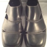 COLE HAAN – NIKE AIR Mens Black Leather Casual Shoes Size 8 M Medium