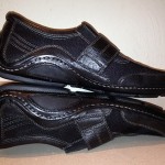 COLE HAAN NIKE AIR BLACK LEATHER SLIP-ON VELCRO DRIVING LOAFERS G SERIES 10.5 M