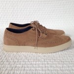 Cole Haan Mens Tan Suede Bergen Size 10.5 Casual Oxford Lunargrand Worn Once EUC