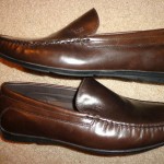 HUGO BOSS BROWN COMFORT DRIVING LOAFER SHOES  SIZE 9.5 D  LUX $325. NEW.!!