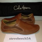 COLE HAAN NIKE AIR DRIVING LOAFERS G SERIES LEATHER MEN’S BROWN 10.5M