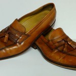 COLE HAAN Camel Tan Leather Tassel Slip-On Loafers – US 11 M