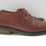COLE HAAN Mens Brown Leather Lace up Cap Toe Size 9 D Made in Italy!