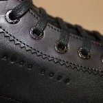 $395 Hugo Boss ‘NIKKOS’ Size 10 (9 UK) Leather Ankle Boots/Sneakers in Black