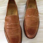 COLE HAAN Mens Pinch Air Leather Shoes – 9 ( comes w/ box, stretchers & bags )