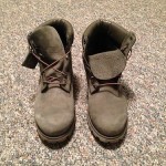 Timberland Boots – Grey / Blue Leather – Men’s Size 9.5