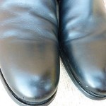 Hugo Boss Ankle Boots Black Leather Side Zipper Mens Size 8 US / 41.5 EU