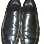 COLE HAAN SOFT BLACK LEATHER VIBRAM SOLE SLIP-ON LOAFER SZ 12