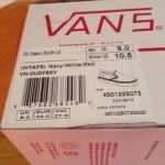 VANS OTW OG CLASSIC SLIP-ON LX VAULT Sz9US BNIB (WTAPS) NAVY/WHITE/RED
