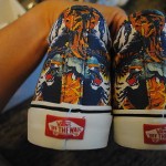 Authentic New Kenzo Tiger Tigerfever Flying Chukka Print Vans Sneakers US 8.5