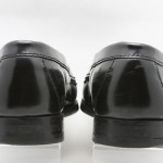 Mens shoes COLE HAAN black leather slip on tassel loafers sz 9.5 D