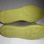 MENS SHOES COLE HAAN GRAY LEATHER YELLOW WINGTIP NIKE AIR JASPER SIZE 9 1/2 D