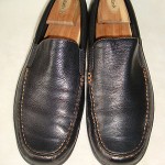 COLE HAAN MENS BLACK LEATHER LOAFERS SIZE 8.5 M
