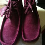 Supreme Clarks Wallabee Sz 9 Burgundy