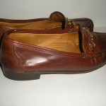 COLE HAAN MEN’S LIGHT BROWN LEATHER SLIP ON SHOES\LOAFERS  SZ 9.5 M