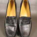 Mens COLE HAAN Black Leather Penny Loafers Size 10.5 B    EUC