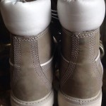 Timberland 6 Inch Grey And White Men Boots