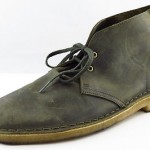 Clarks Originals Dark Green Leather Lace Up Desert Boots Men Size 8.5 M