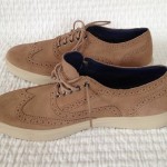 Cole Haan Mens Tan Suede Bergen Size 10.5 Casual Oxford Lunargrand Worn Once EUC
