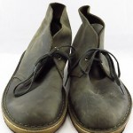 Clarks Originals Dark Green Leather Lace Up Desert Boots Men Size 8.5 M
