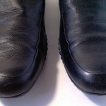Mens Cole Haan Nike Air Shoes Size 11.5 M Black Leather Slip Ons Loafers