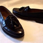 COLE HAAN BLACK LEATHER TASSEL LOAFERS SIZE 8 M EXCELLENT!