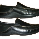 COLE HAAN SOFT BLACK LEATHER VIBRAM SOLE SLIP-ON LOAFER SZ 12