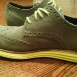 Cole Haan LunarGrand wingtip charcoal gray size 10 mens