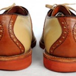 Men’s COLE HAAN Leather Oxford Shoes Size 9 D Brown/Bone