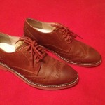 Cole Haan Nike Air Franklin Bark Suede Wing Tip Oxford Size 9