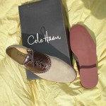 Cole Haan ,Mens Derby Saddle Oxford , Suede Bucks w/ Tan Leather  Accent ,Sz 10M