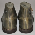 $350 NEW Diesel TATRA ORIGINAL Military Green Leather Ankle Boots 46/12.5