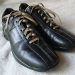 COLE HAAN NIKE AIR MENS BLACK LEATHER OXFORD SHOES SIZE 9 M