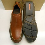 NEW COLE HAAN AIR INFINITY BOURBON WITH BROWN LEATHER CASUAL SLIP ON W/ NIKE AIR