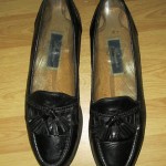 Bragano by Cole Haan Black Tassel Leather Lined Crafted in Italy Loafers 10 1/2