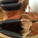 Men’s Sz 8.5 W Timberland Leather Boots Made In USA