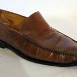 COLE HAAN Mens Slip-On LOAFERS Brown Leather Casual Used Shoes Size 9