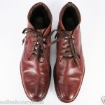 COLE HAAN Dark Tan  Leather Nike Air Ankle Boots Shoes 11 M