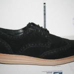 Cole Haan LUNARGRAND Wingtip Mens Oxfords Shoes – Sz 9.5 – Black Suede