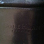 SHARP MENS CASUAL COLE HAAN BLACK LEATHER SLIDES SIZE 7.5 M
