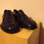 Cole Haan Black slip on mens shoes 10.5 Medium In Good Condition