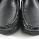 Men’s Clarks ‘Wallabees’ Black Leather Lace Up Casual Shoes Boots Sz 9 M