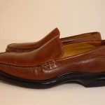 Cole Haan Mens 9 M Santa Barbara Saddle Tan Italian Leather Nike Air Sole $158