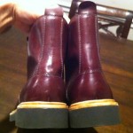 NEW Cole Haan Harrison Wedge Leather Lace Up Boots Mens 8.8 M Burgundy $378