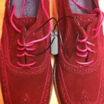New Mens Suede Cole Haan Wingtip (burgundy)(size 9medium)