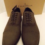 Cole Haan Mens Air Stanton Oxford Size 9 Brown Waterproof New $198msrp
