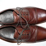 COLE HAAN MENS SZ 9.5 DARK BROWN LEATHER OXFORDS COMFORT SHOES