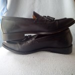 cole haan leather shoes sz 9 m ,black,loafers,tassel,nike air
