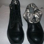 $129 Timberland roll top unisex mens womens hiking black leather biker boots 5 7